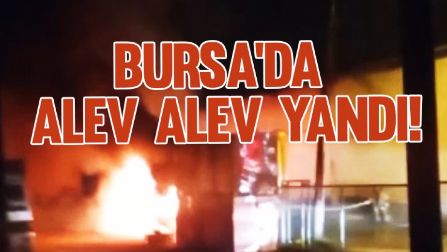 Bursa'da Alev Alev Yandı!