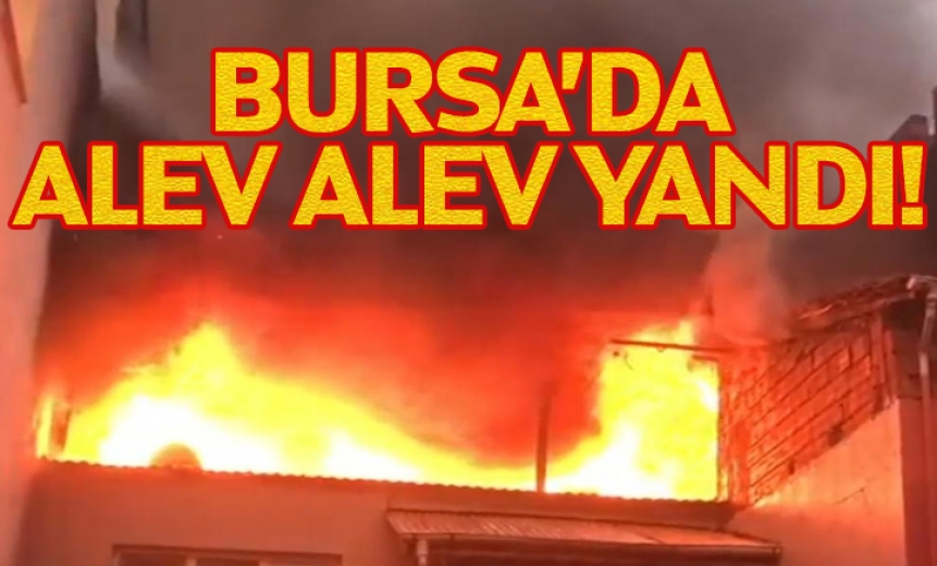 Bursa'da Bir Evin Terası Alev Alev Yandı