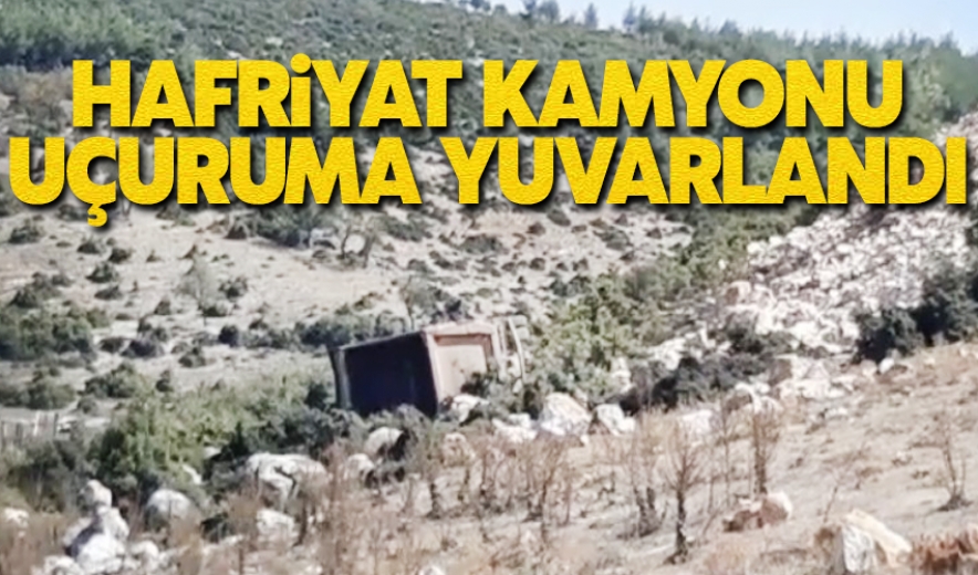 Bursa'da Hafriyat Kamyonu Uçurumdan Yuvarlandı