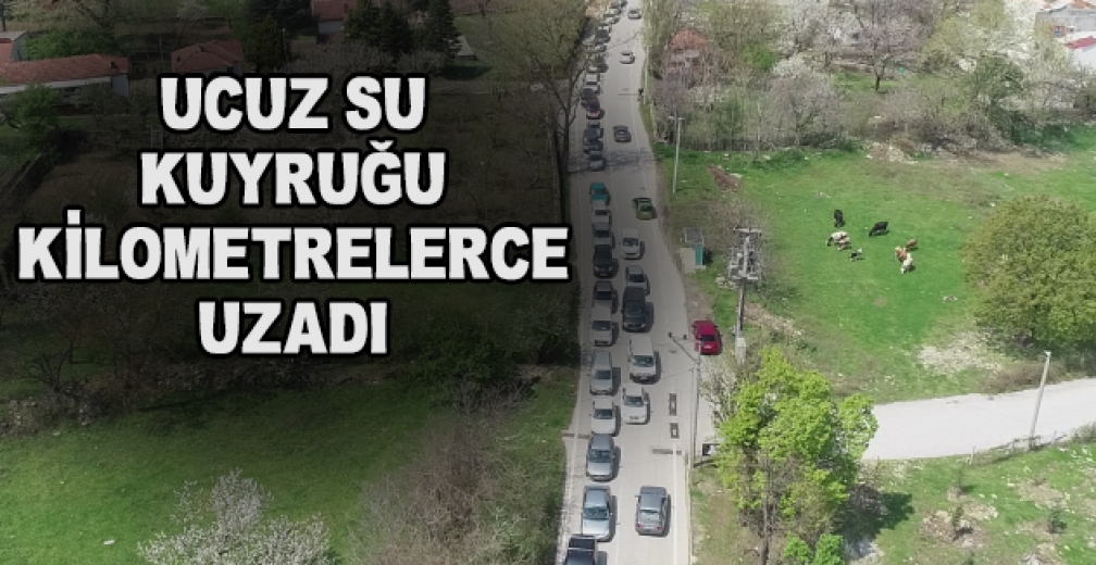 Bursa'da Kısıtlama Öncesi Kilometrelerce Kaynak Suyu Kuyruğu