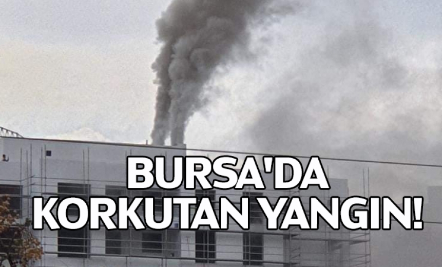 Bursa'da Lüks Rezidans İnşaatında Korkutan Yangın