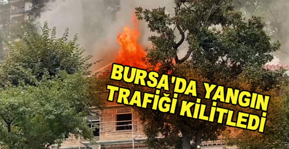 Bursa'da Orman Köşkü Bünyesindeki Tarihi Bina Alevlere Teslim Oldu