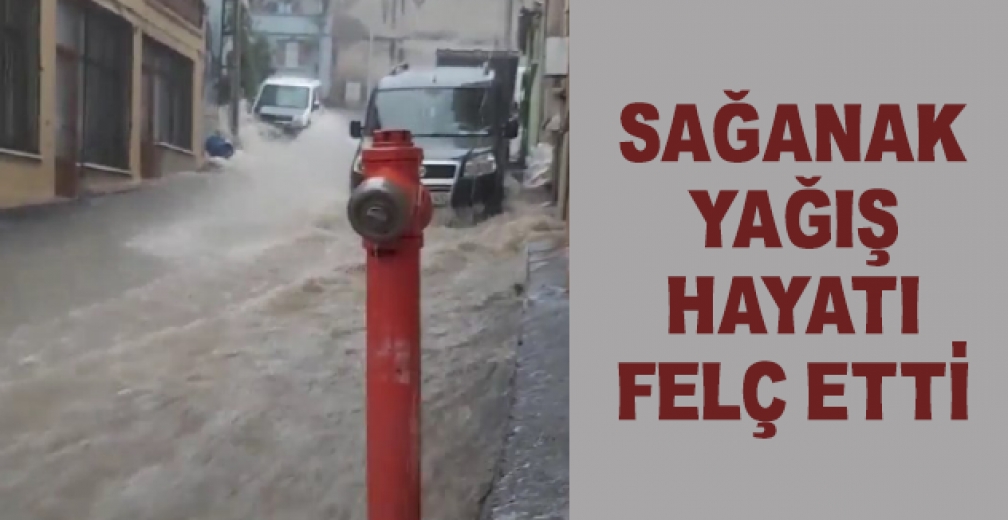 Bursa'da Sağanak Yağış Hayatı Olumsuz Etkiledi