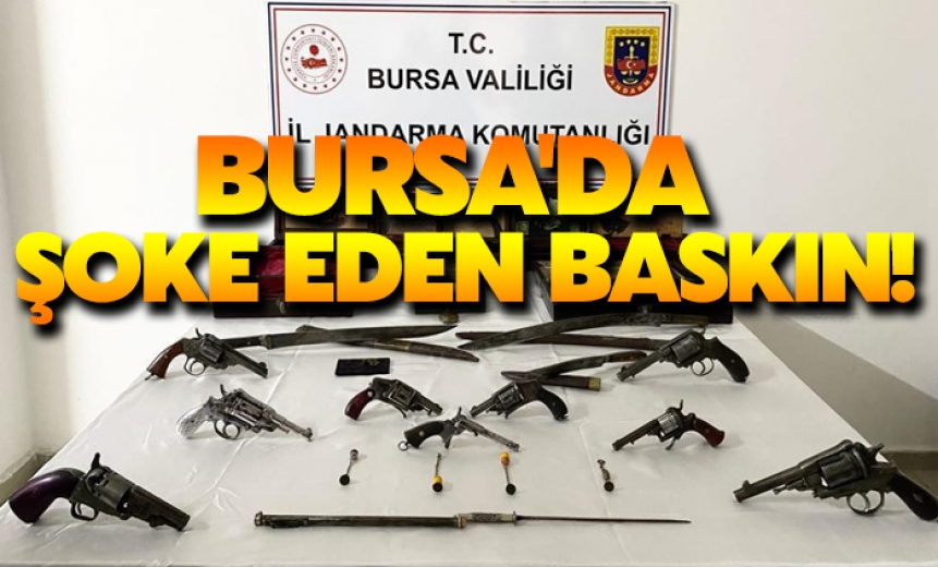 Bursa'da Yasadışı Silah Satanlara Şok Baskın