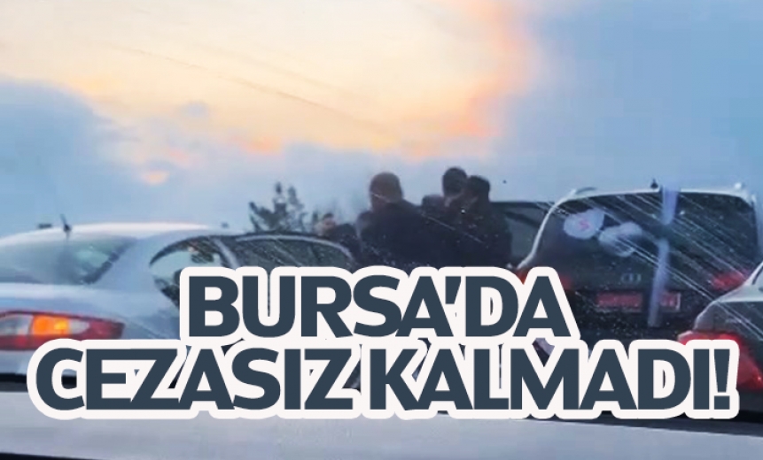 Bursa'da Yol Kapatan Düğün Konvoyu Cezasız Kalmadı