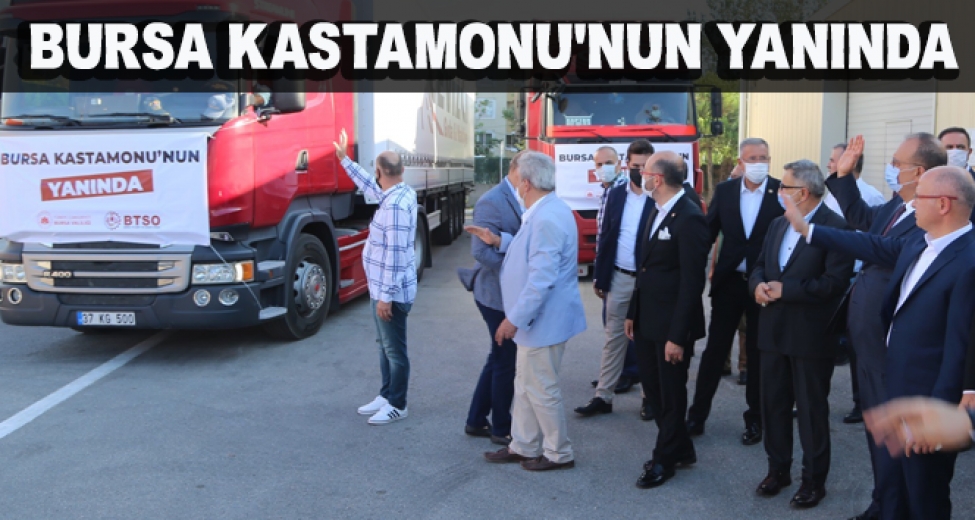 Bursa'dan Afetzedelere Yardım Tırları Yola Çıktı