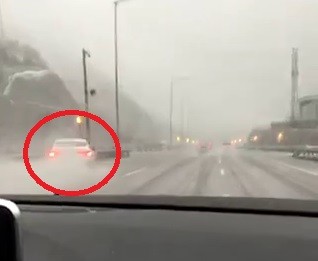 Bursa-İstanbul Otobanındaki Kameraya Böyle Yansıdı