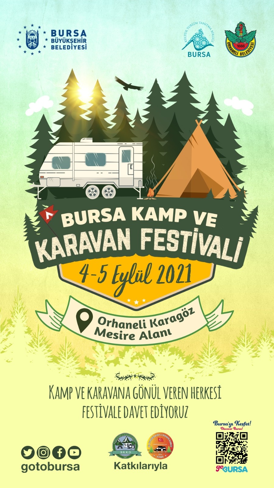 Bursa Kamp Ve Karavan Festivali Başlıyor