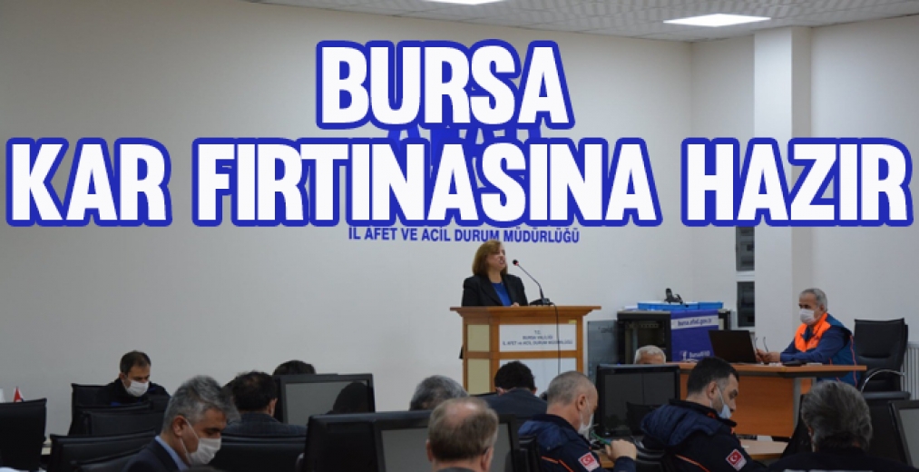 Bursa Kar Fırtınasına Hazır