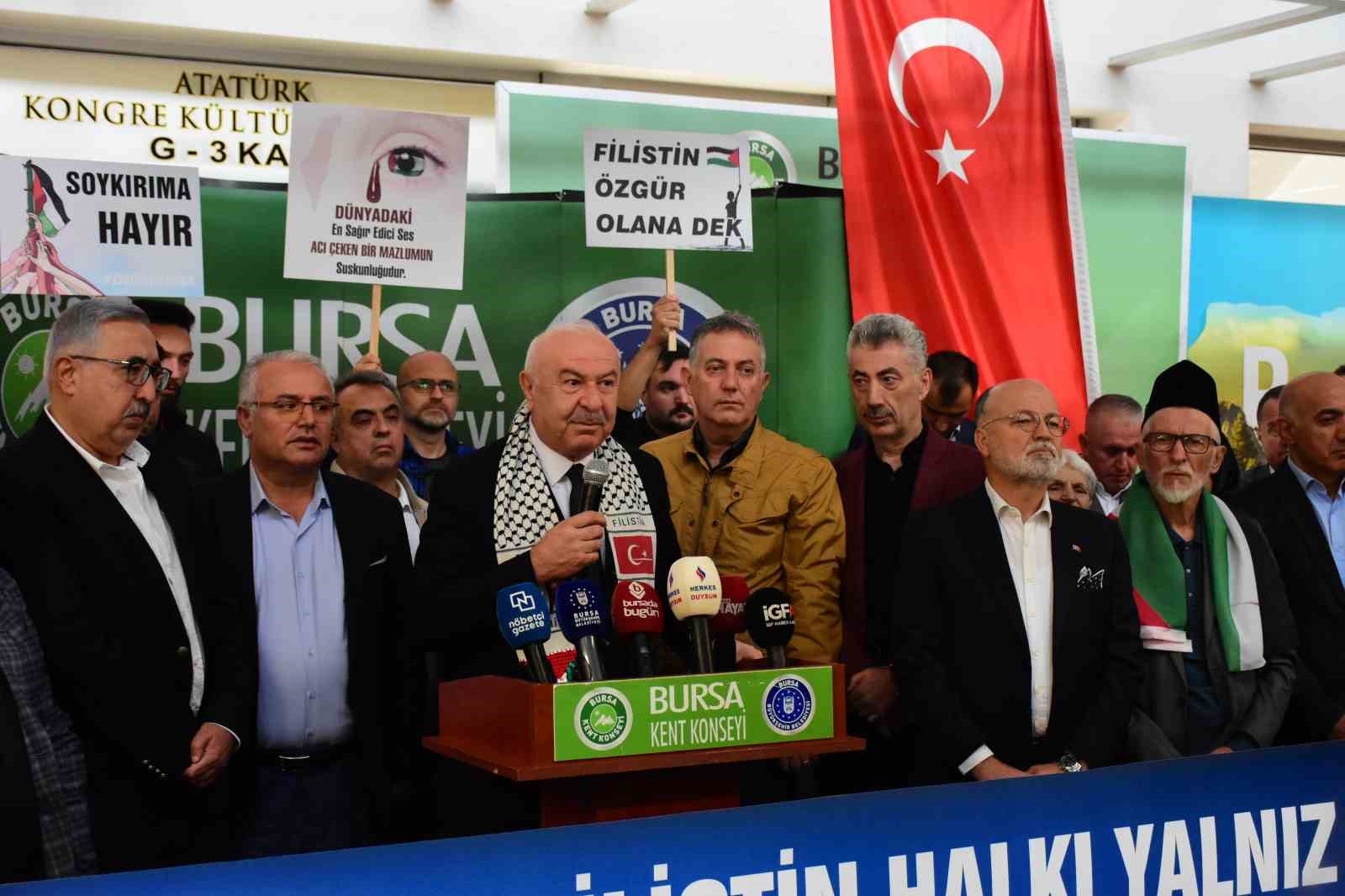 Bursa Kent Konseyi Zulme Sessiz Kalmadı