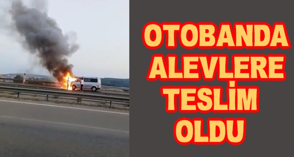 Bursa Otobanda Minibüs Alevlere Teslim Oldu