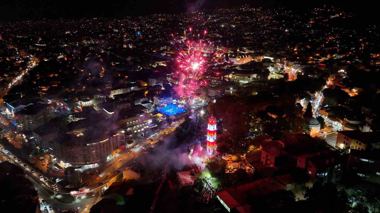 Bursada 100. Yıl Kutlamalarına Havai Fişekli Final