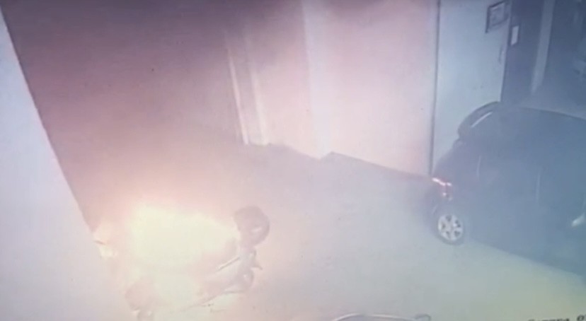 Bursada 5 Motosiklet Alevlere Teslim Oldu, O Anlar Kameraya Yansıdı
