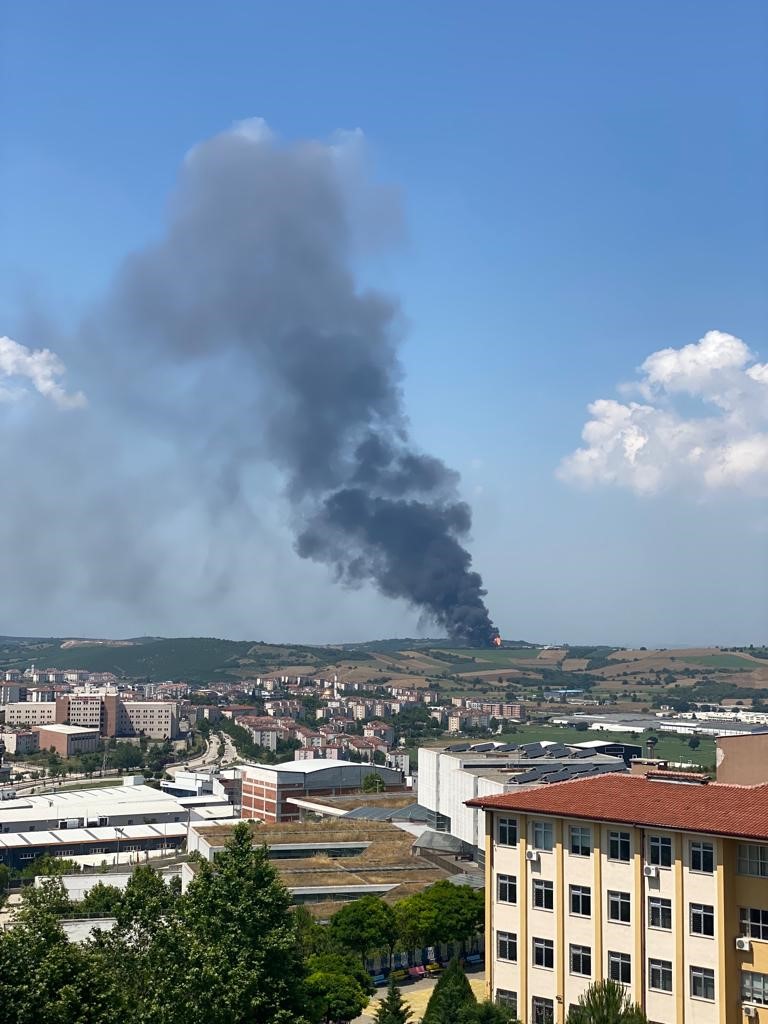 Bursa'da Fabrika Yangını