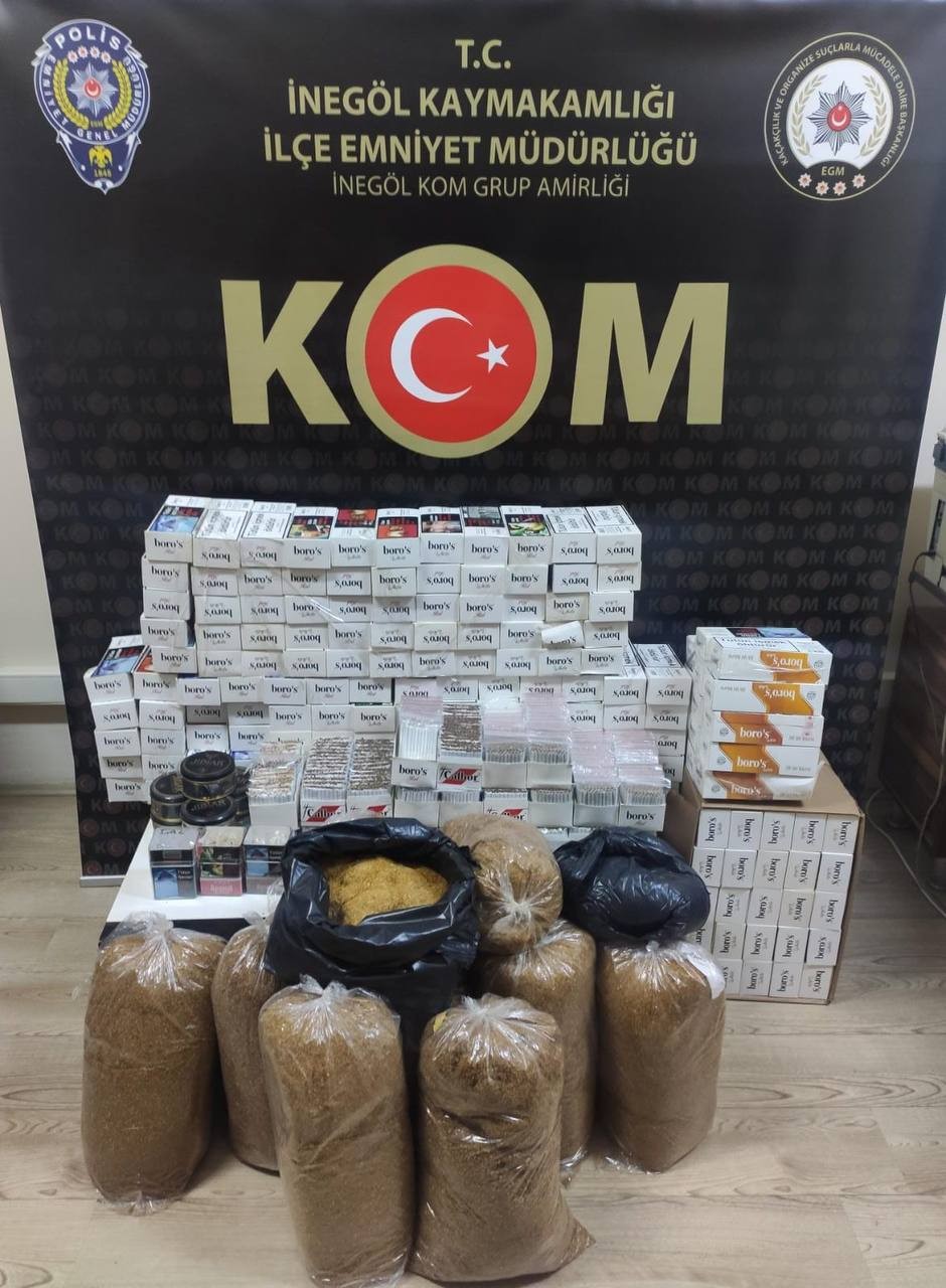 Bursa'da Kaçak Sigara Operasyonu