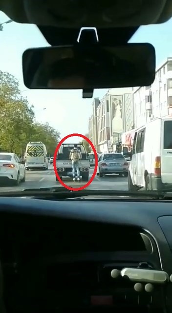 Bursa'da Patenle Tehlikeli Yolculuk