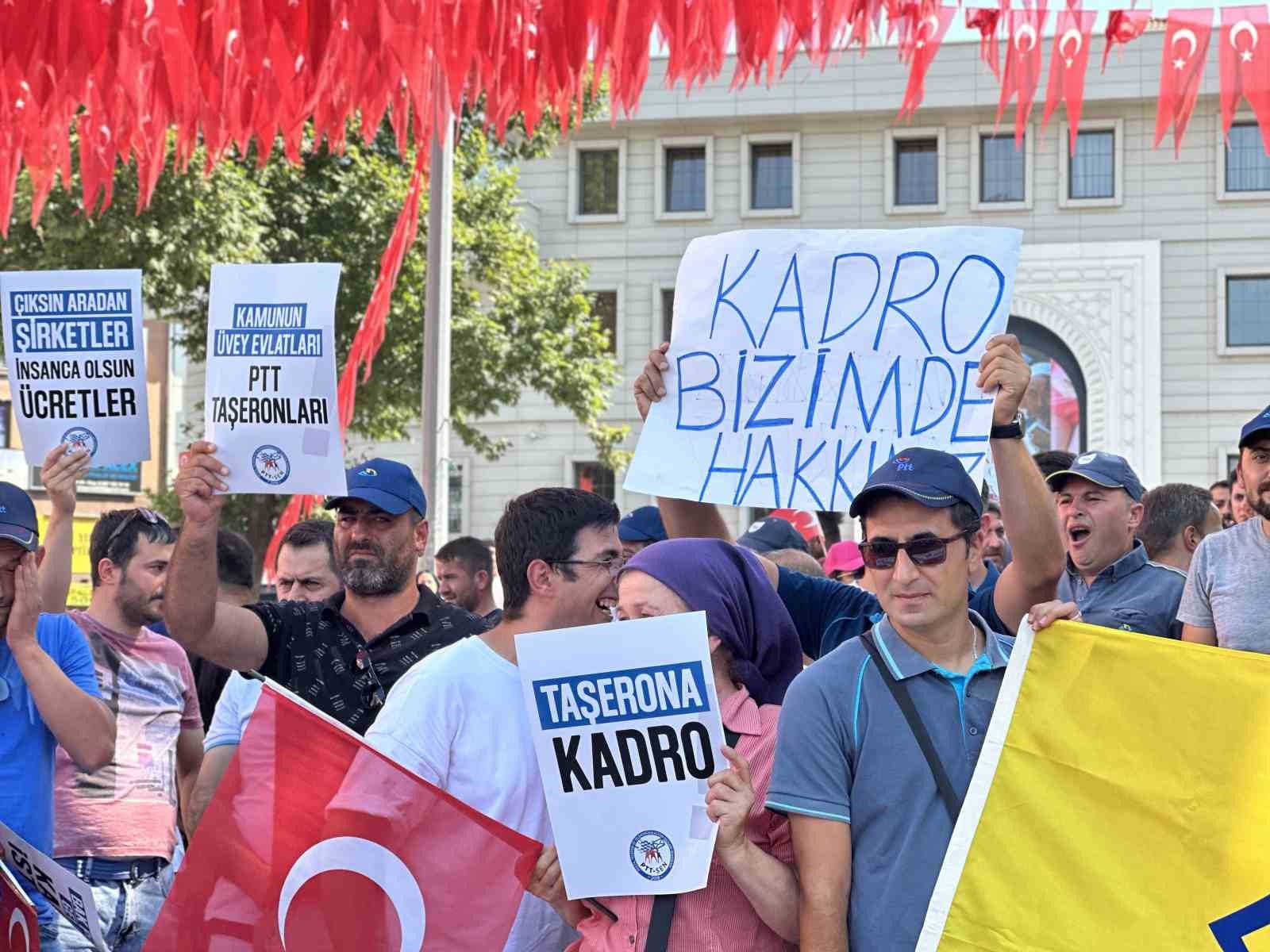 Bursada Ptt İşçileri İsyan Etti