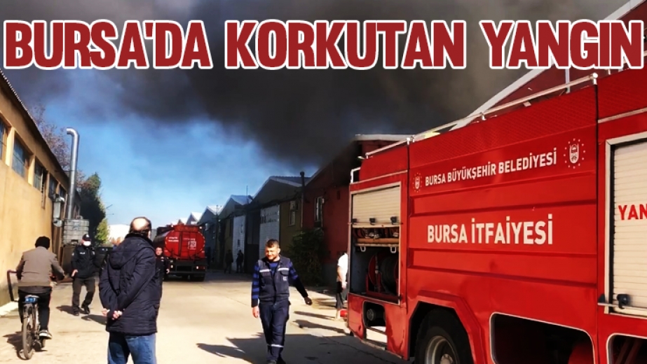 Bursada Tekstil Fabrikasından Korkutan Yangın