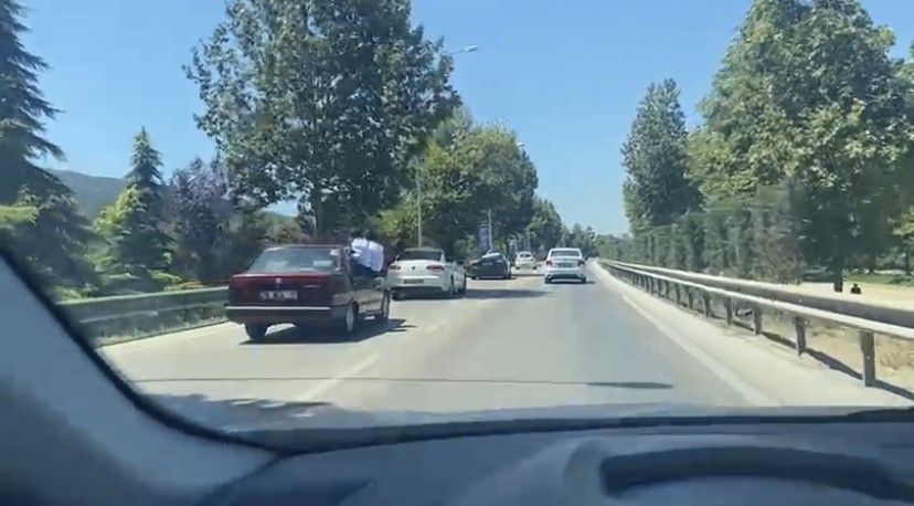Bursada Trafikteki Tehlikeli Anlar!