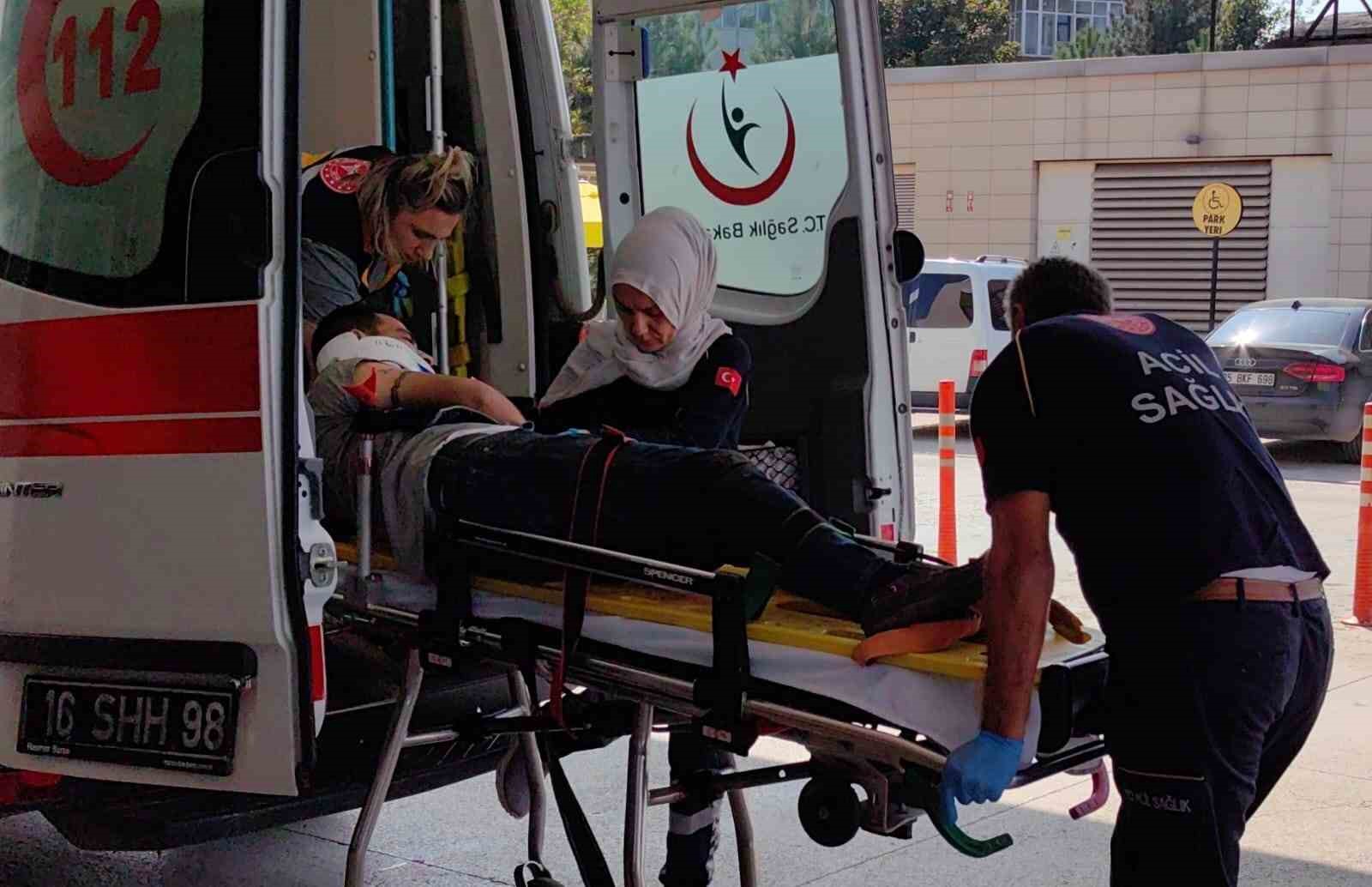 Bursada Üzerine Tomruk Düşen Şoför Ağır Yaralandı