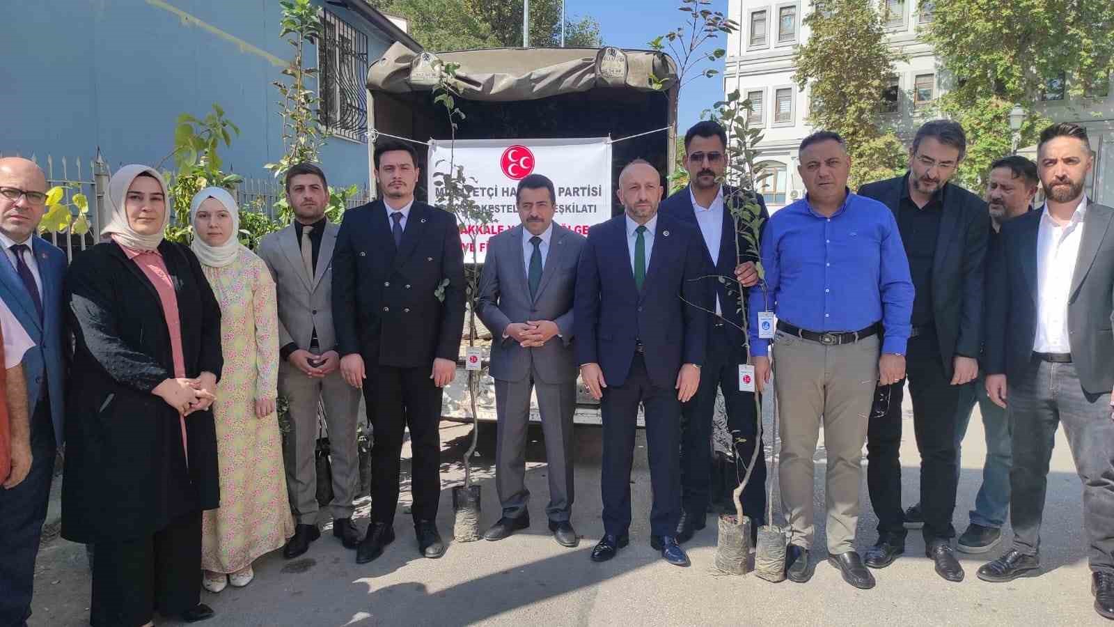 Bursadan Çanakkaledeki Yangın Bölgesine Meyve Fidanı Desteği