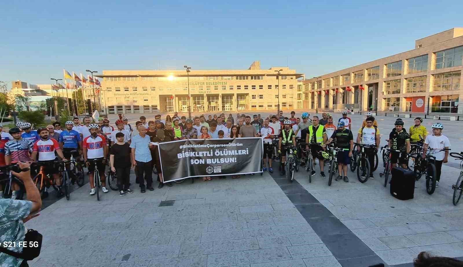 Bursalı Bisikletçiler, Trafik Terörüne Dur Demek İçin Buluştu