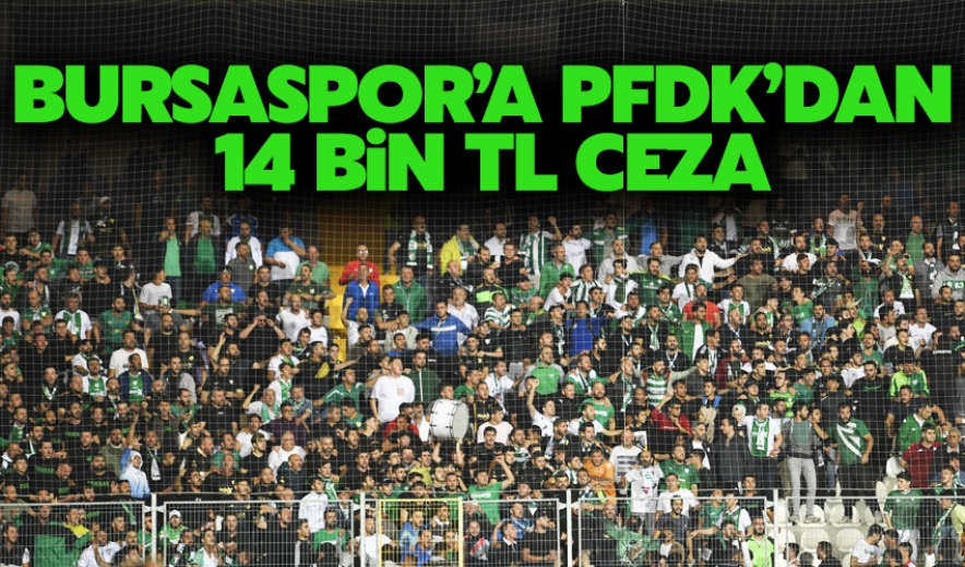 Bursaspor'a PFDK'dan 14 Bin Tl Ceza