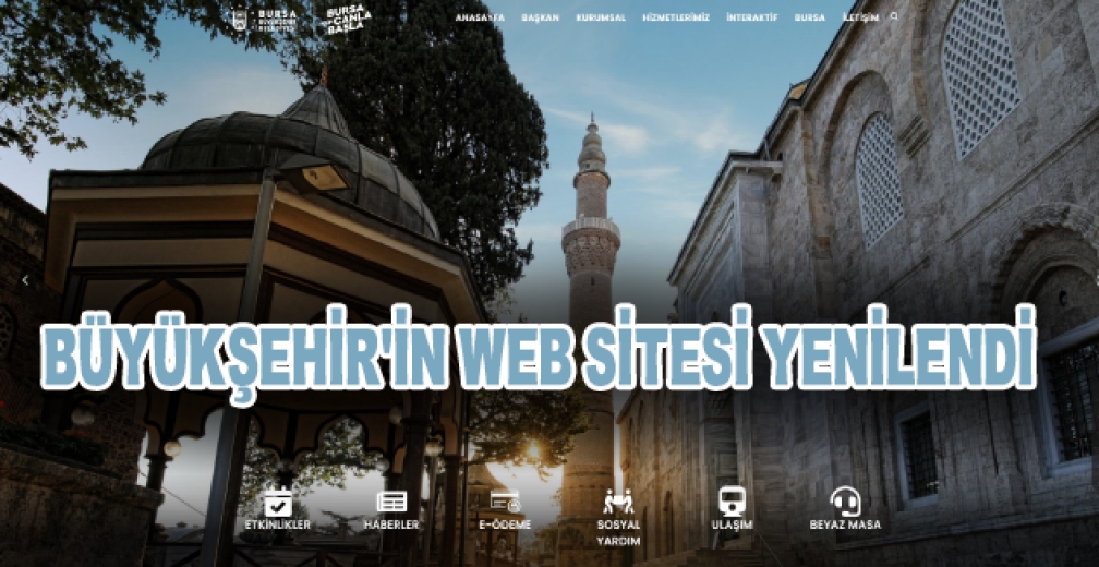 Büyükşehir'in Web Sitesi Yenilendi