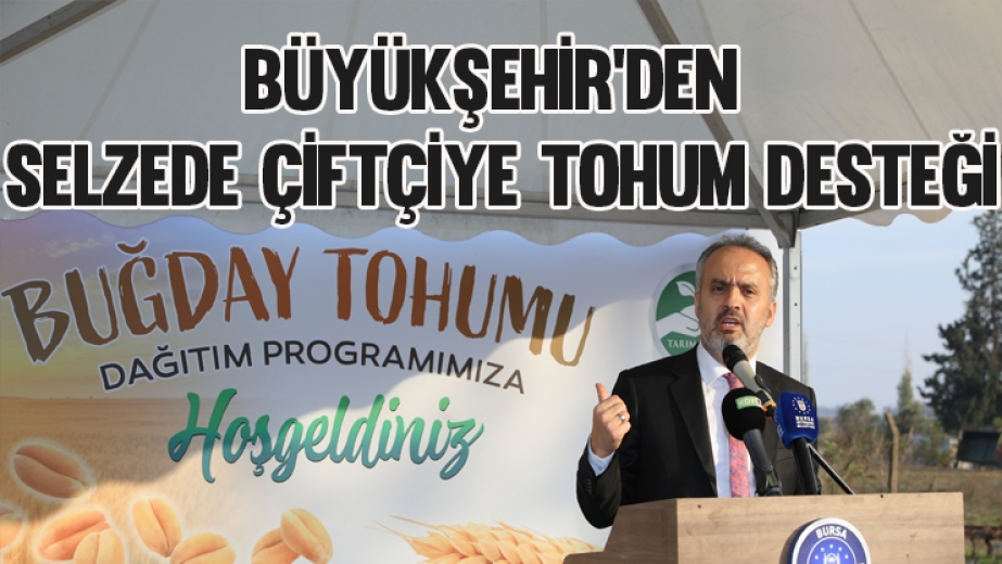 Büyükşehirden Selzede Çiftçiye Tohum Desteği