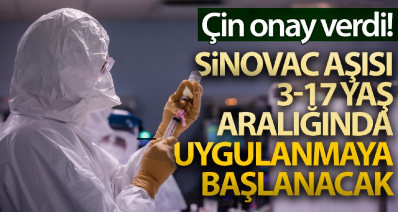 Çin'de Sinovac Aşısının 3-17 Yaş Aralığında Kullanımına Onay