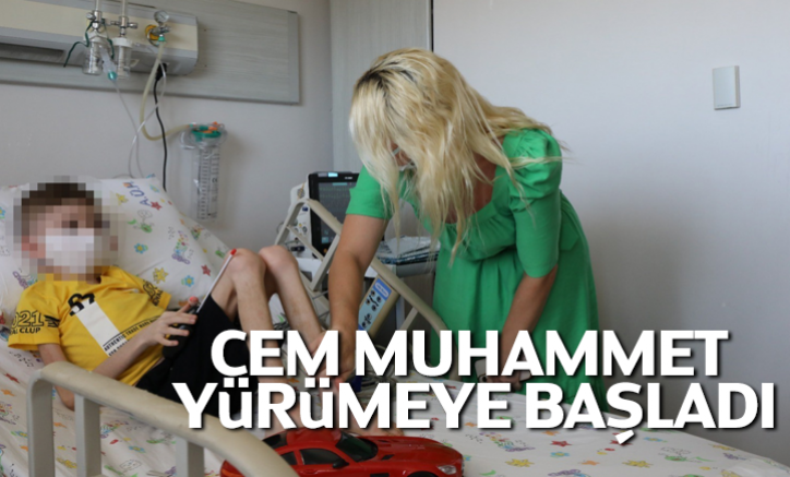 Çöp evde bulunan Cem Muhammet yürümeye başladı