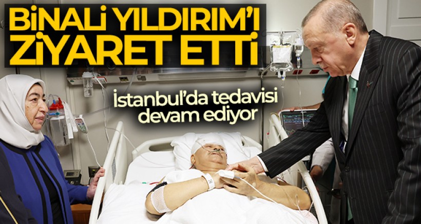 Cumhurbaşkanı Erdoğan, Binali Yıldırım'ı ve Şamil Ayrım'ı hastanede ziyaret etti