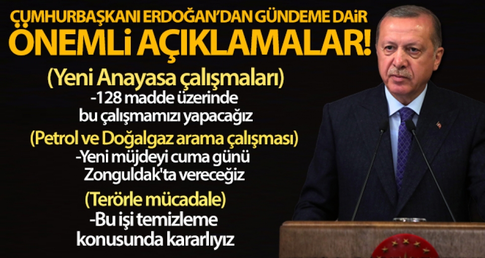 Cumhurbaşkanı Erdoğan'dan Önemli Açıklamalar!