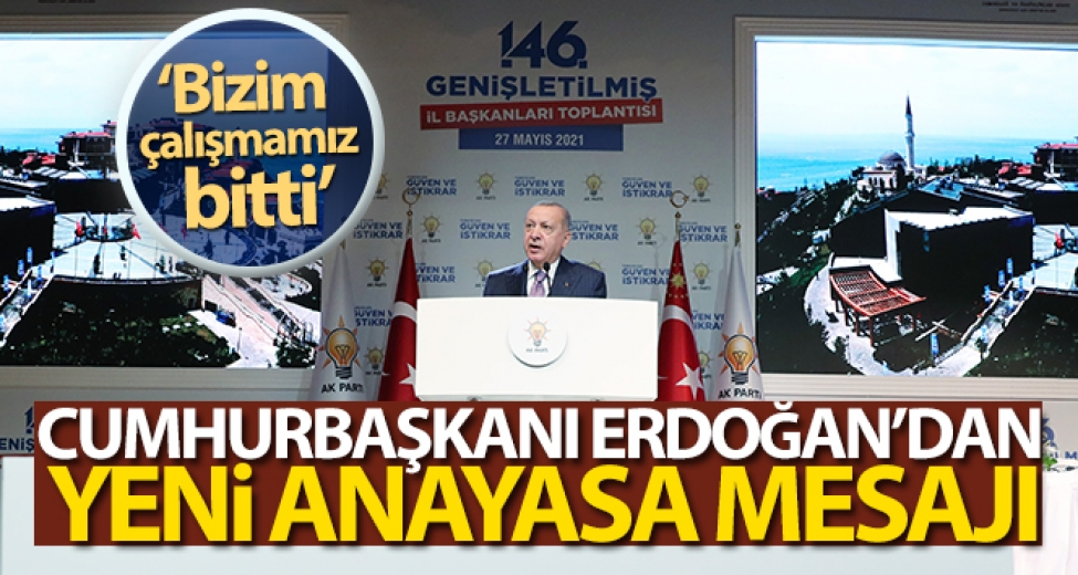 Cumhurbaşkanı Erdoğan'dan Yeni Anayasa Mesajı!