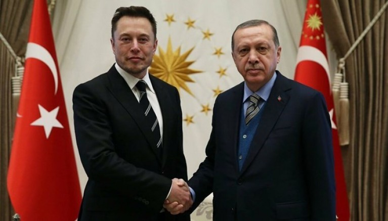 Cumhurbaşkanı Erdoğan, Elon Musk ile görüştü