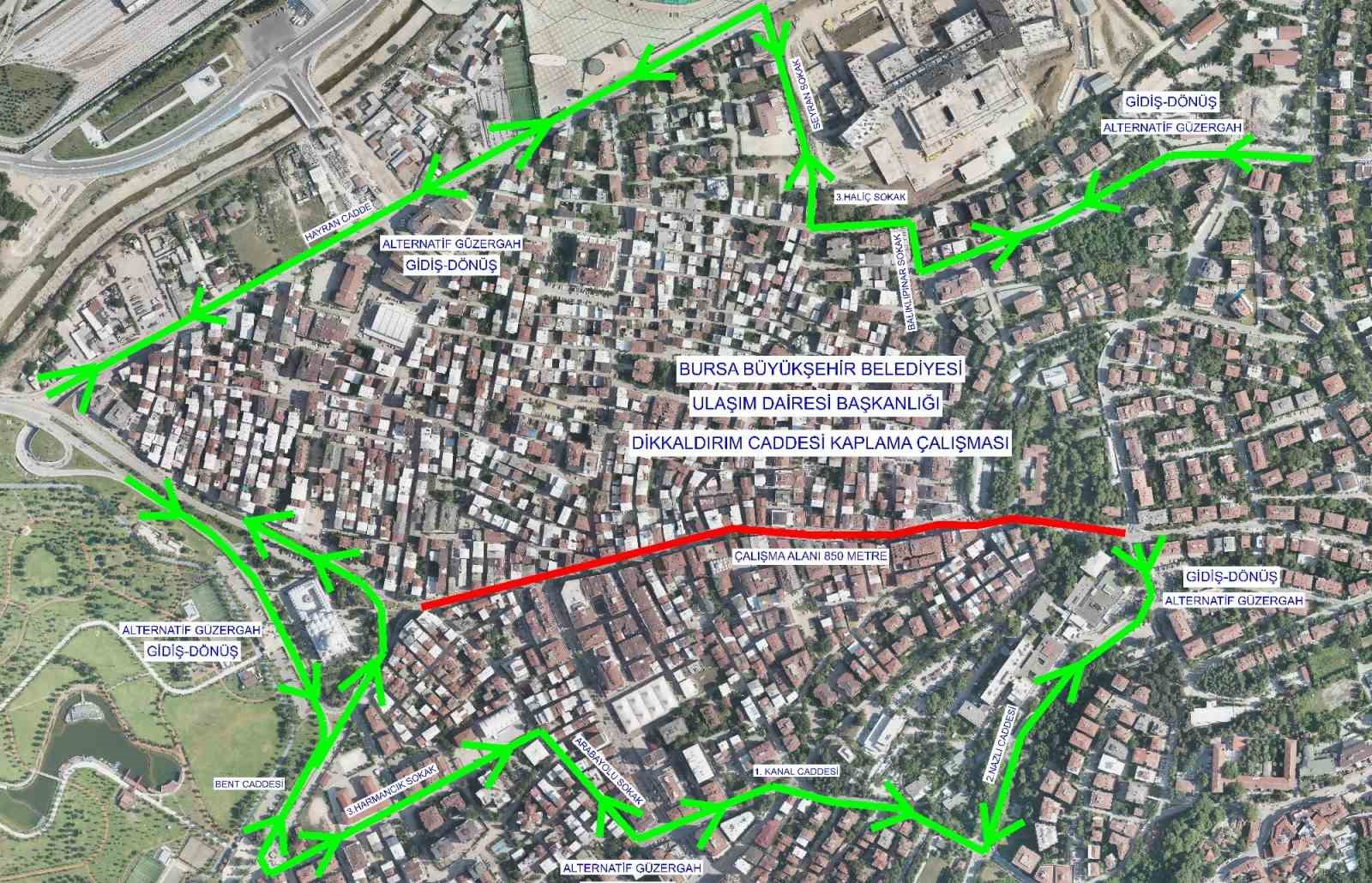 Dikkaldırım Caddesinde Trafik Düzenlemesi