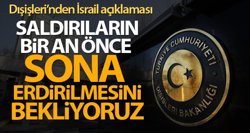 Dışişleri Bakanlığı, İsrail'in Mescid-i Aksa'ya Saldırılarını Kınadı