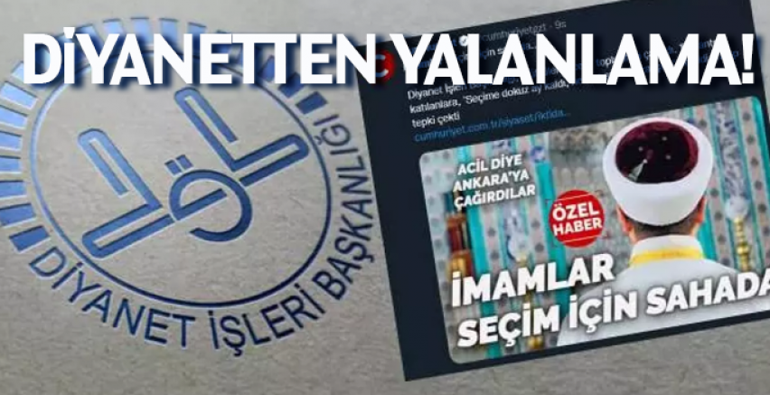 Diyanet'ten Cumhuriyet'in haberine yalanlama