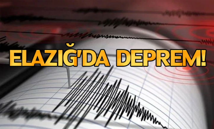 Elazığ’da 3.3 büyüklüğünde deprem