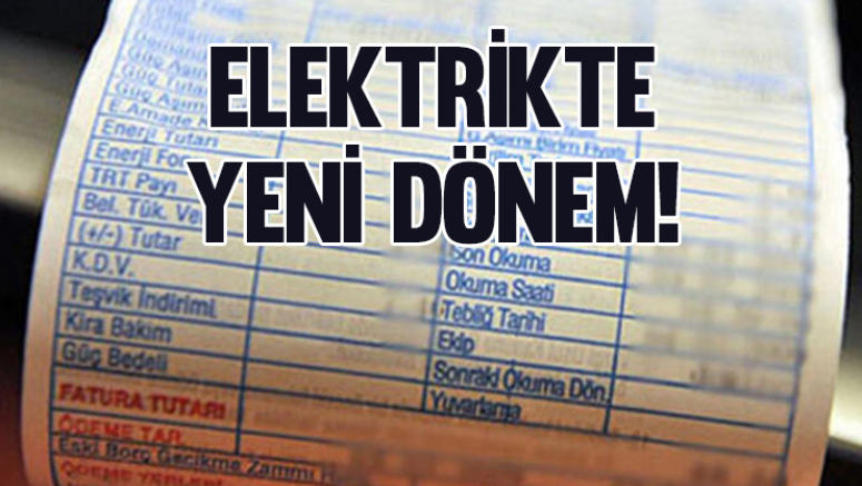 Elektrikte yeni dönem!