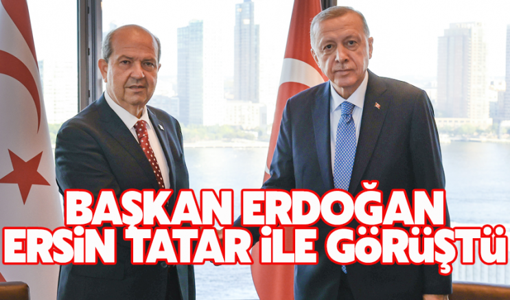 Erdoğan, KKTC Cumhurbaşkanı Tatar ile görüştü