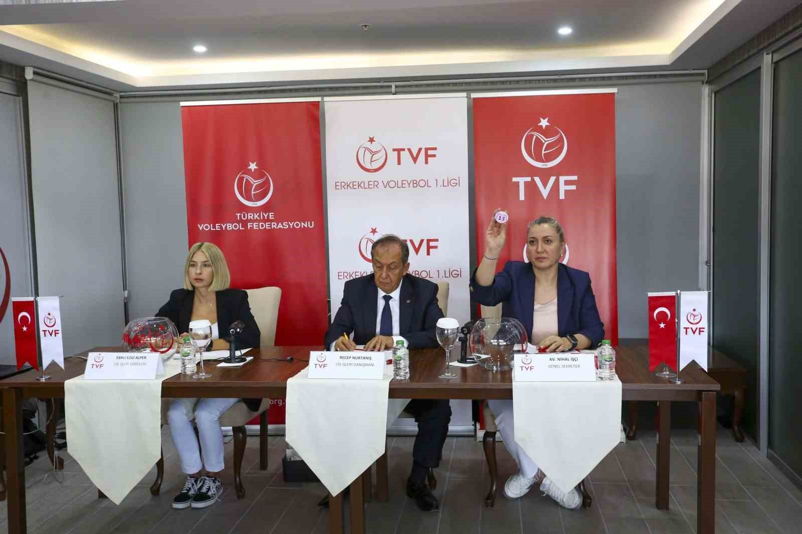 Erkekler Voleybol 1. Liginde 2024-2025 Voleybol Sezonu Fikstürü Çekildi
