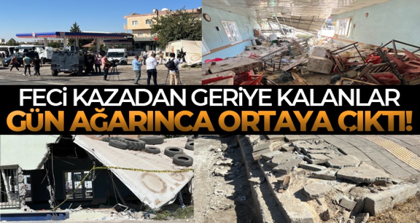 Feci kazadan geriye kalanlar gün aydınlanınca ortaya çıktı