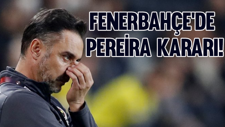 Fenerbahçe'de sürpriz Vitor Pereira kararı!