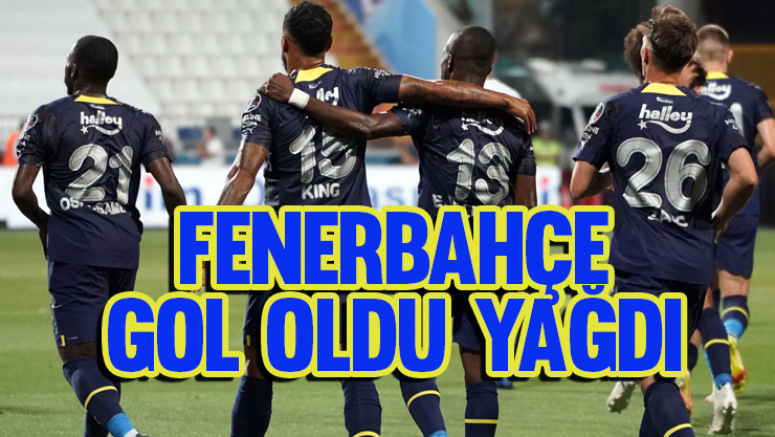 Fenerbahçe, deplasmanda Kasımpaşa'ya gol oldu yağdı