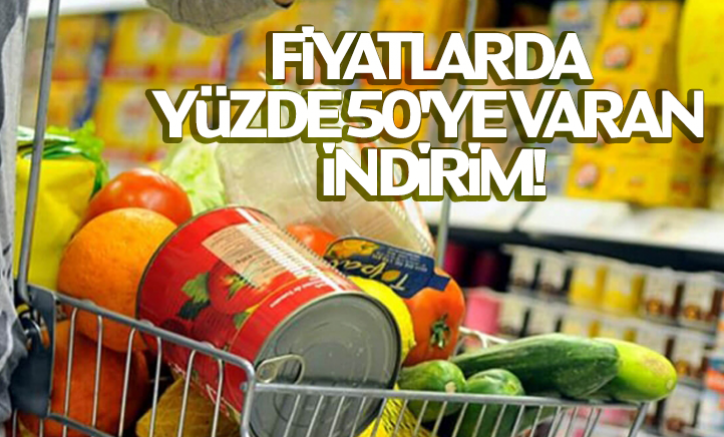 Fiyatlarda yüzde 50'ye varan indirim!