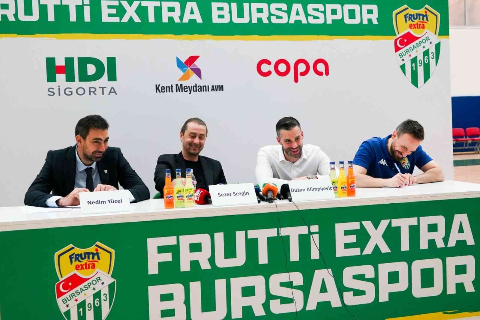 Frutti Extra Bursaspor, Dusan Alimpijevicin Sözleşmesini Uzattı
