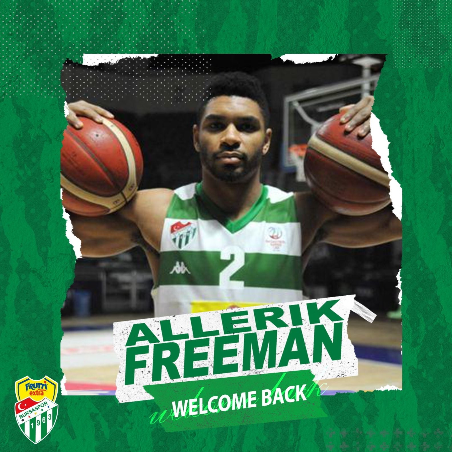 Frutti Extra Bursaspor, Eski Oyuncusu Allerik Freemanı Transfer Etti