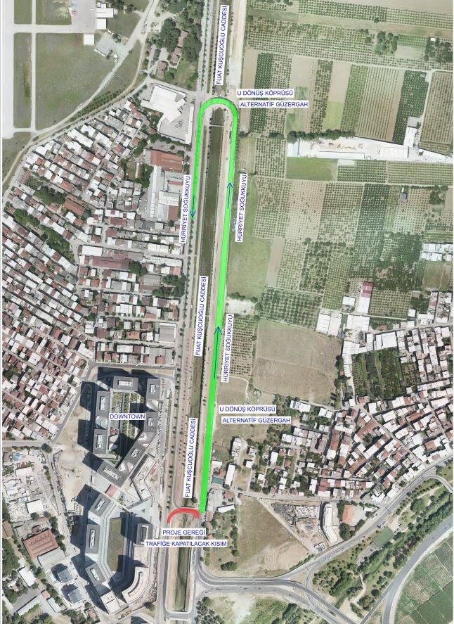 Fuat Kuşçuoğlu Caddesinde Trafik Düzenlemesi