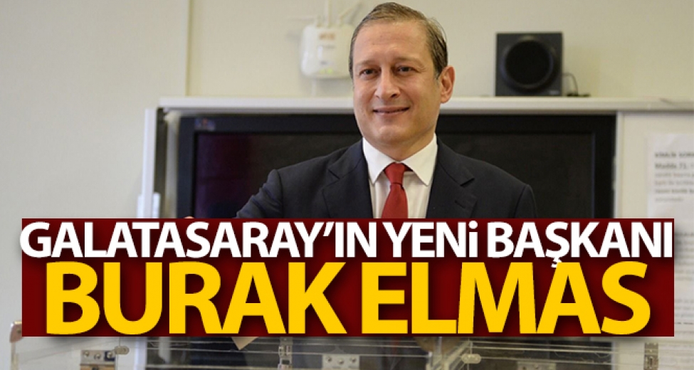 Galatasaray'ın 38. başkanı Burak Elmas oldu